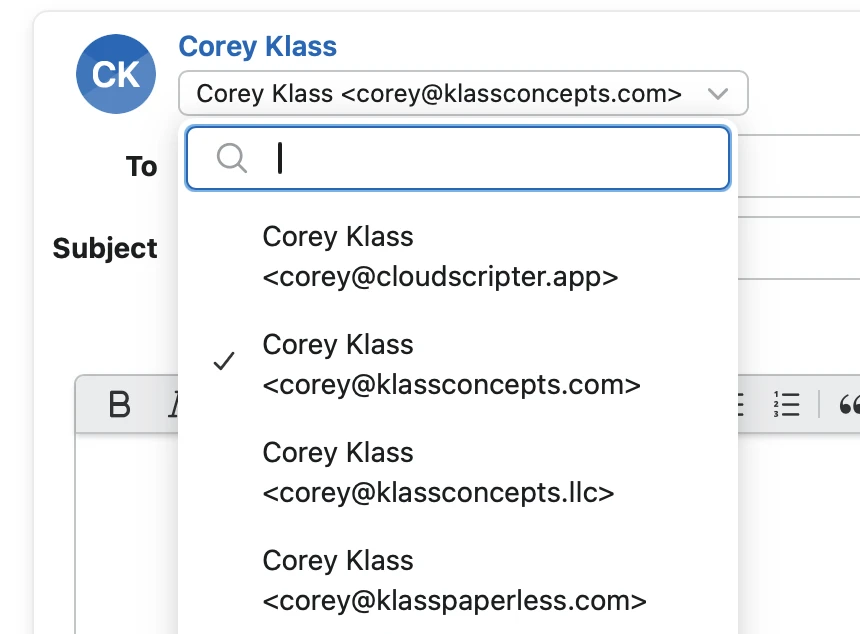 Email Aliases